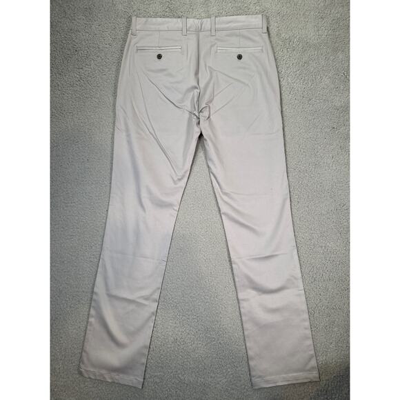 NWT Nifty Genius Chino Pants Mens 32 Stretch Classic Straight Leg Light Gray - Picture 2 of 13